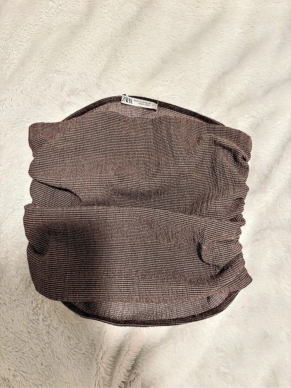 Zara Brown Top Size Medium